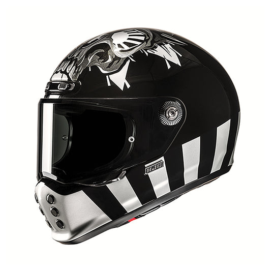 HJC V10 HELMET (Black/White)