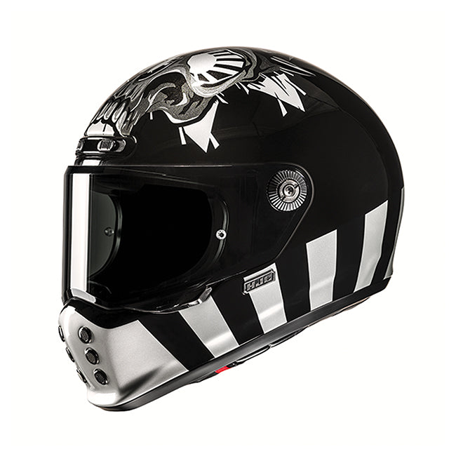 HJC V10 HELMET (Black/White)