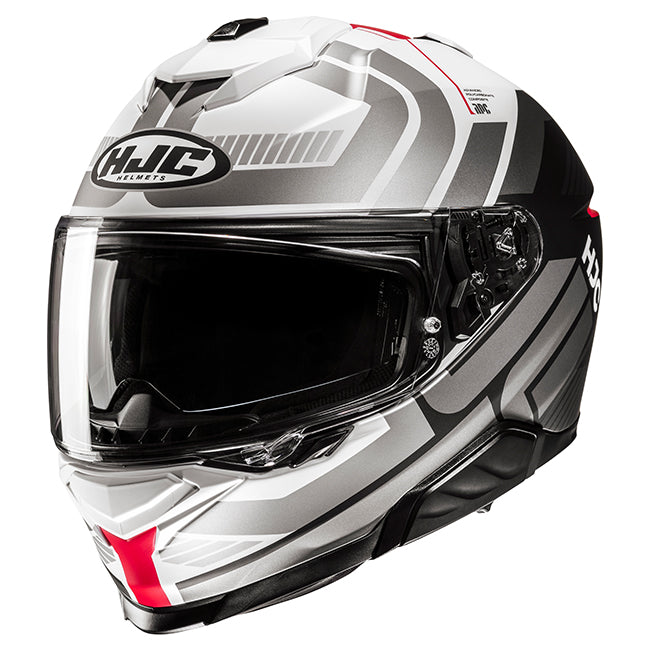 HJC i71 HELMET (White/Grey/Red)