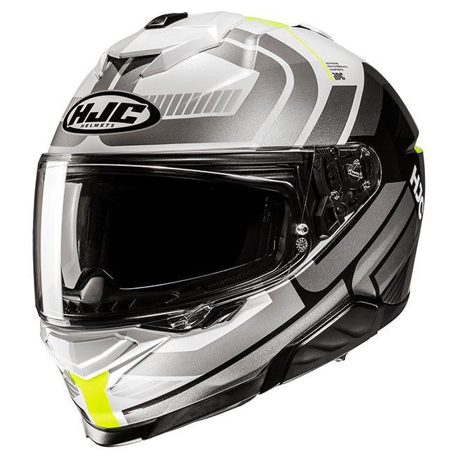 HJC i71 HELMET (White/Grey/Hi-Vis)