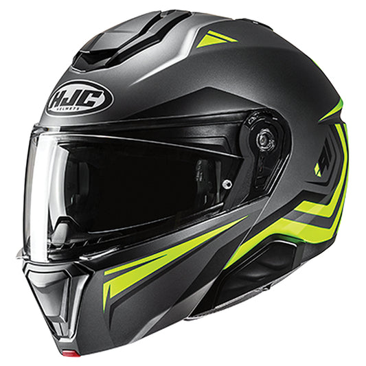 HJC i91 HELMET (Black/Hi-Vis)