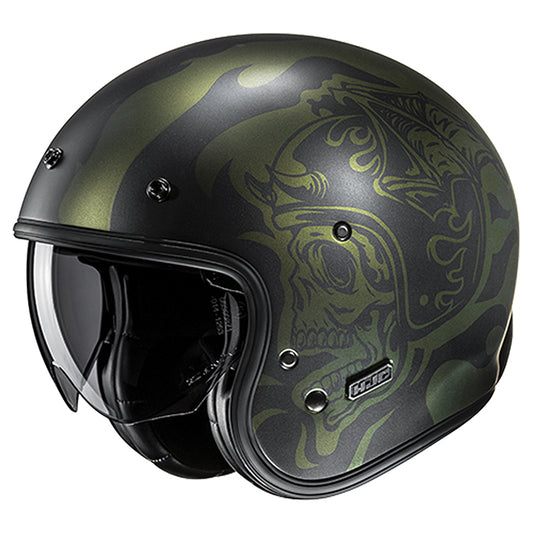 HJC V31 HELMET (Black/Green)
