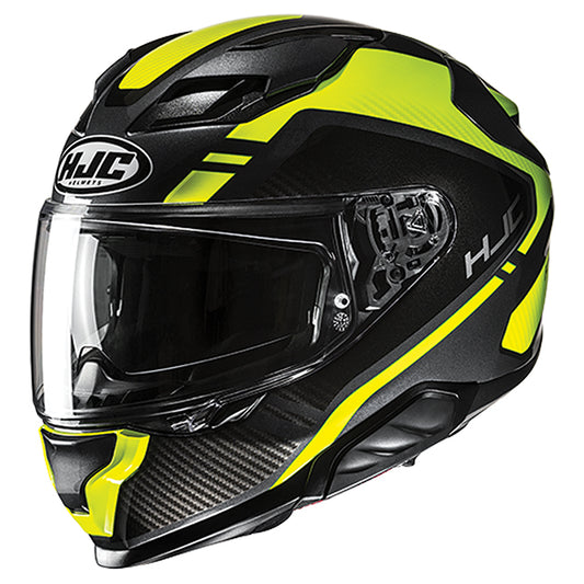 HJC F71 HELMET (Black/Hi-Vis)