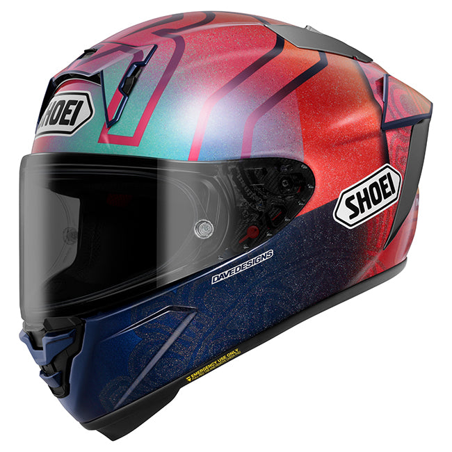Shoei Helmet X-SPR Pro Marquez Holi (Red/Blue)