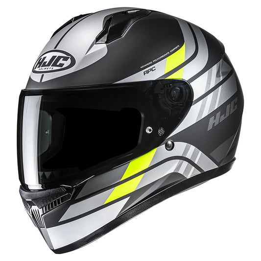 HJC C10 HELMET (Black/Silver/Yellow)
