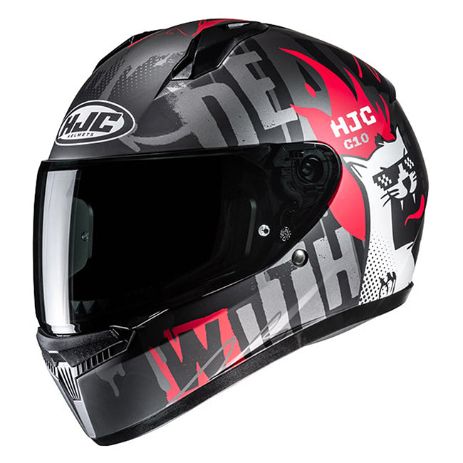 HJC C10 HELMET (Black/Red)