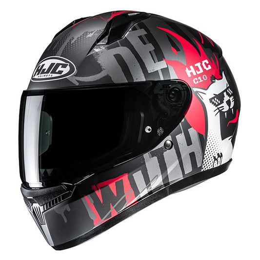 HJC C10 HELMET (Black/Red)
