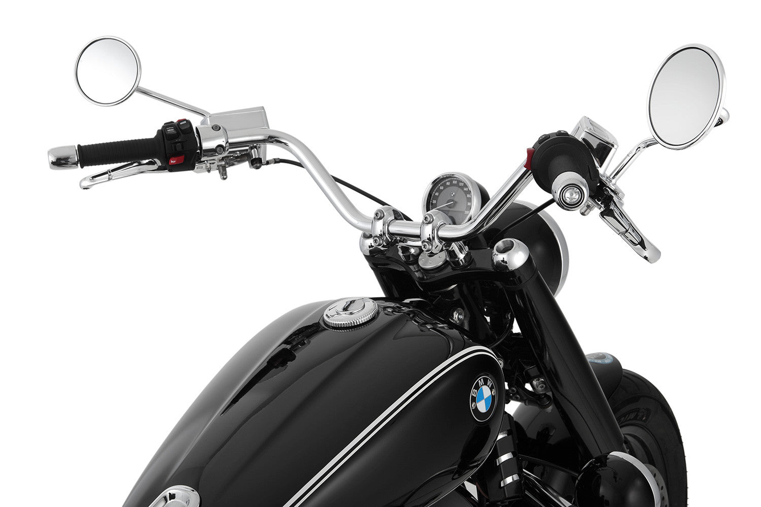 BEACH BAR handlebar - chromed | Procycles Motorbike Shop