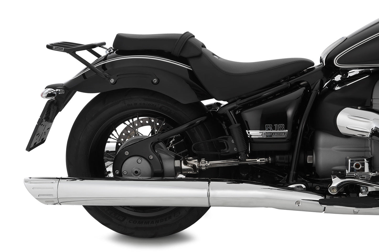 luggage carrier - glossy-black