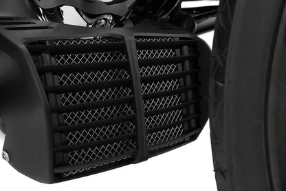 oil cooler protection grille - silver