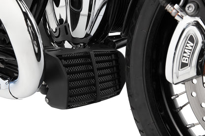 oil cooler protection grille - silver