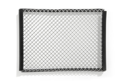 oil cooler protection grille - silver