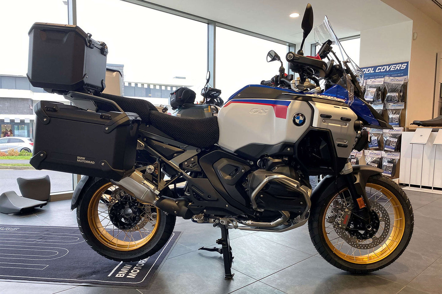 Seat cover COOL COVER R 1300 GS Adventure - rider seat - black