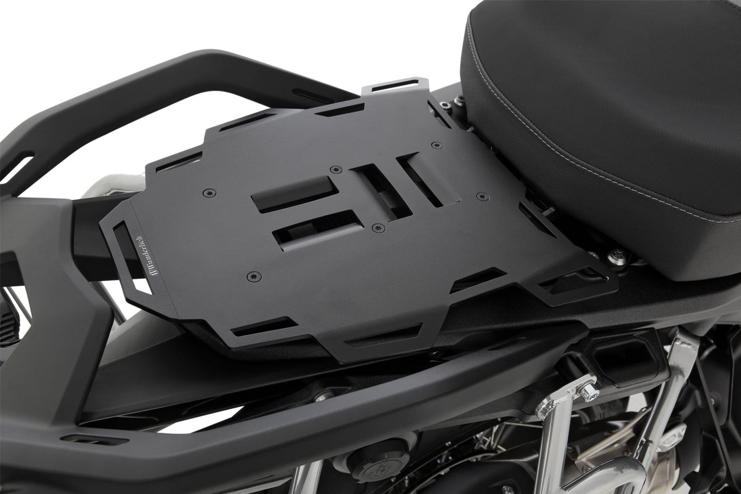 Pillion Seat Luggage Rack - black