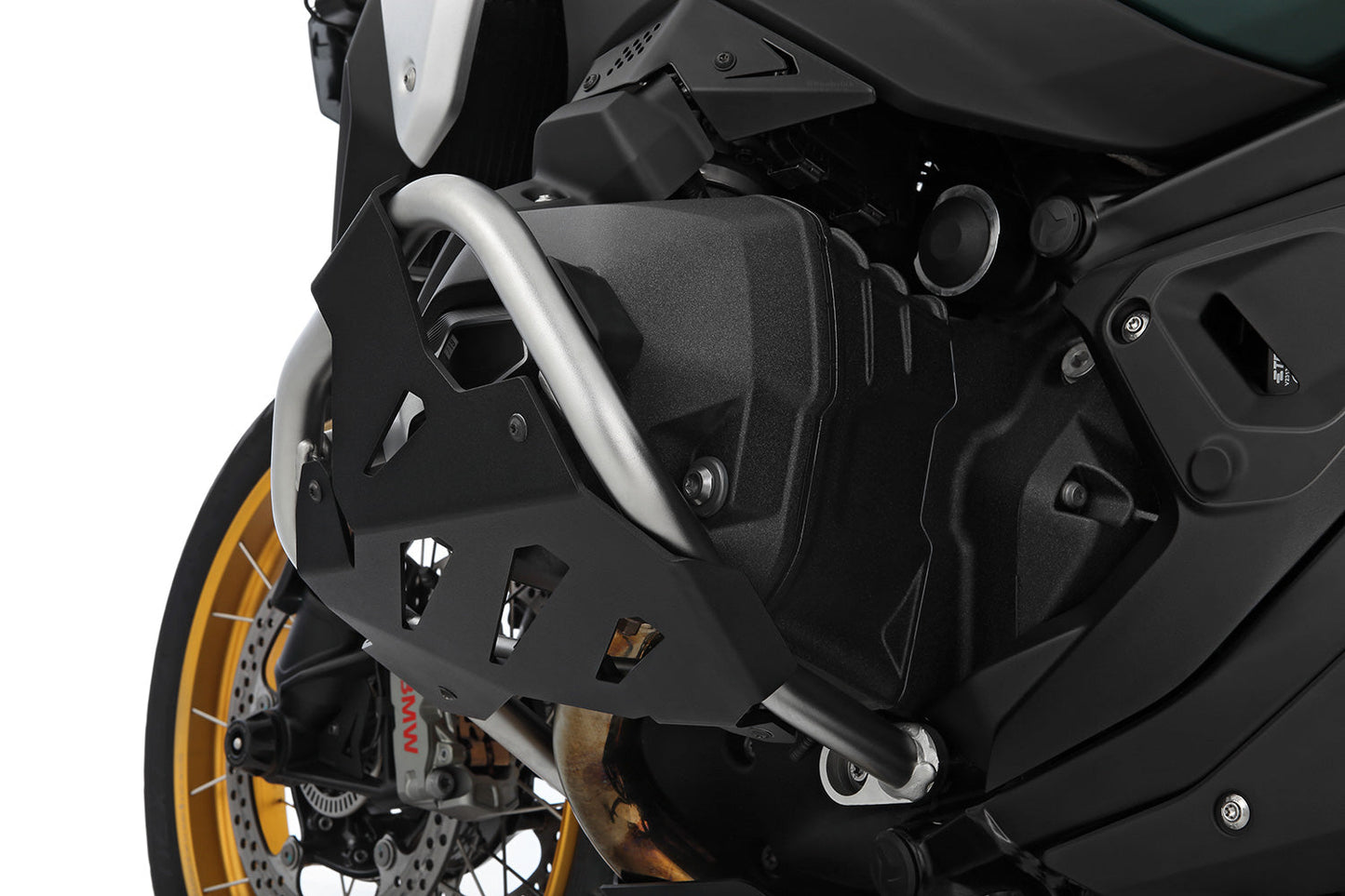 cylinder head protection for original engine protection bar - Set - black