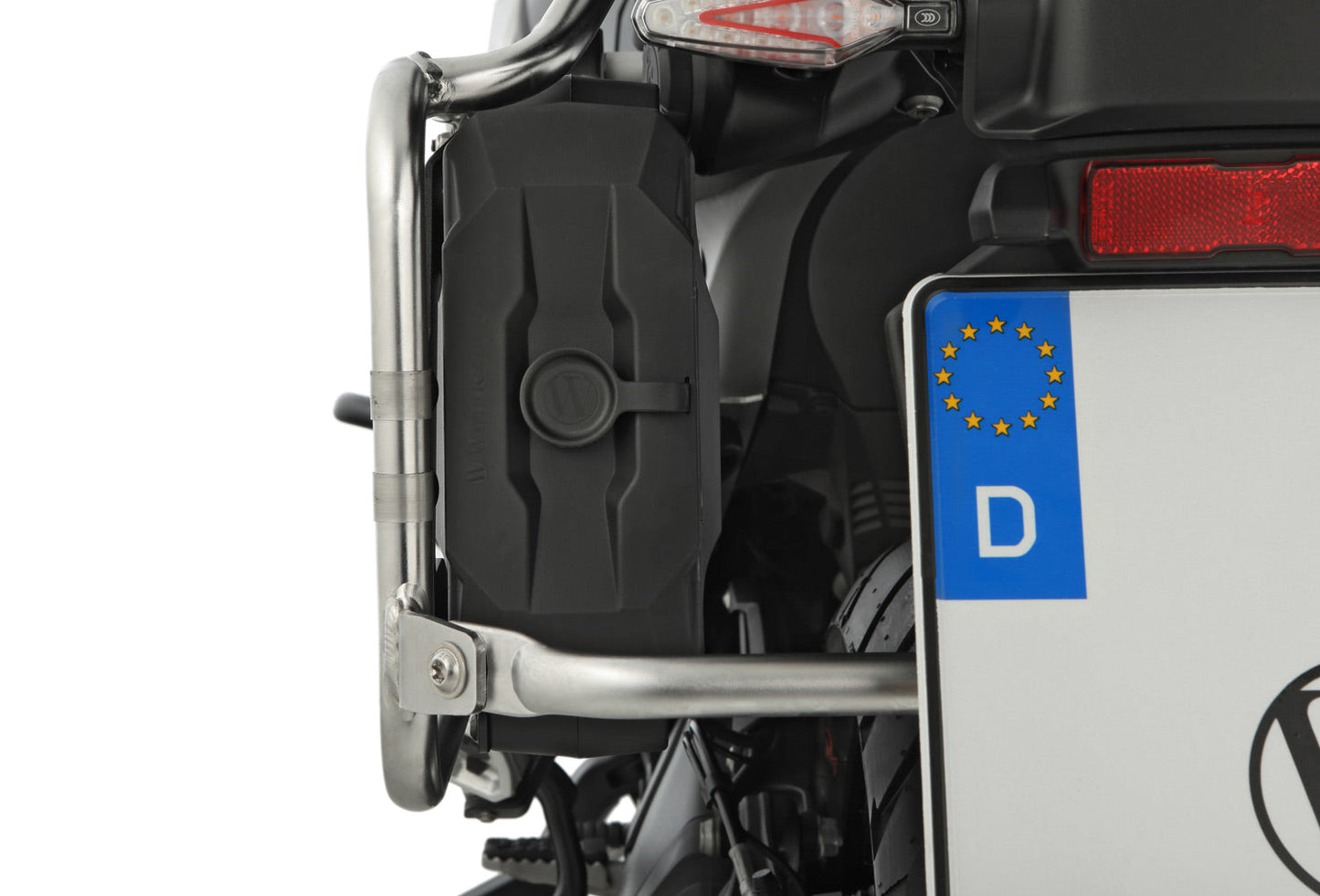 Toolbox with lock suitable for Wunderlich luggage rack R 1300 GS - incl. two keys - black