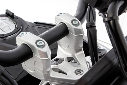 handlebar riser ERGO - silver - 40mm