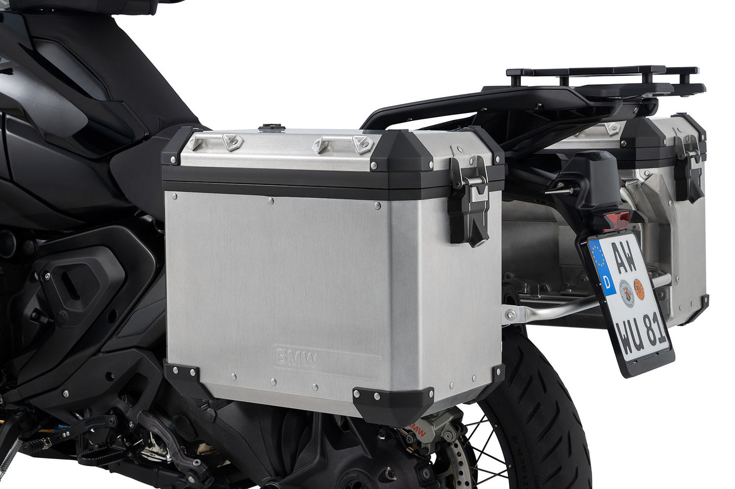 uniRack case carrier for the R 1300 GS - stainless steel