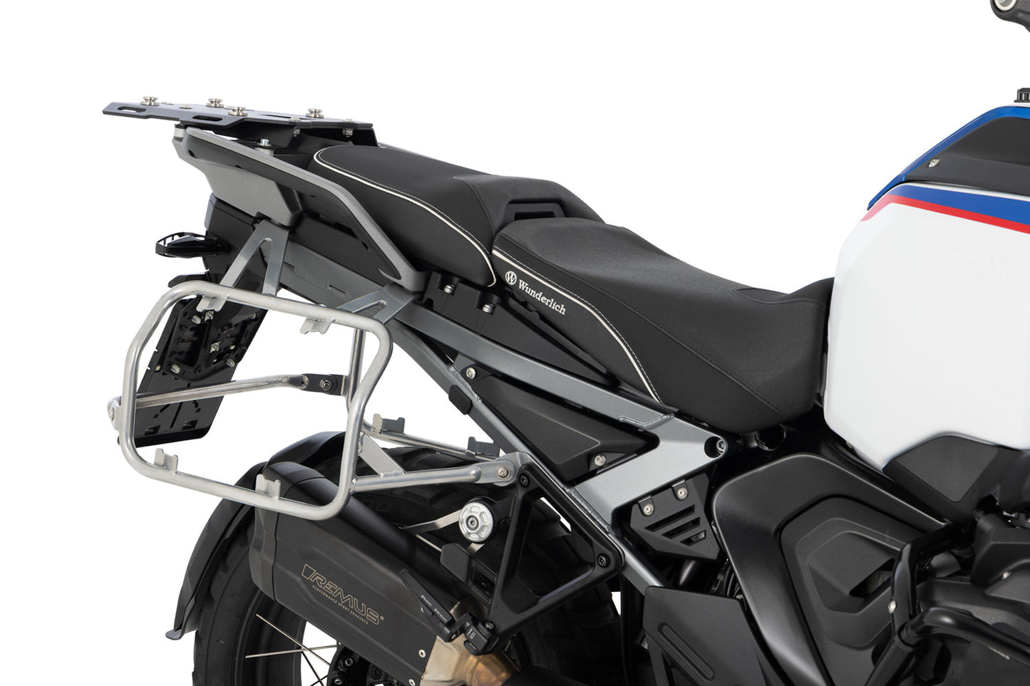 uniRack case carrier for the R 1300 GS Adventure - stainless steel
