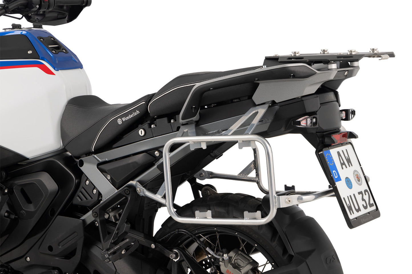 uniRack case carrier for the R 1300 GS Adventure - stainless steel