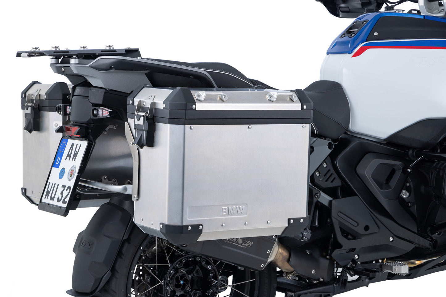uniRack case carrier for the R 1300 GS Adventure - stainless steel