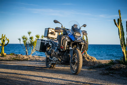 uniRack case carrier for the R 1300 GS Adventure - stainless steel