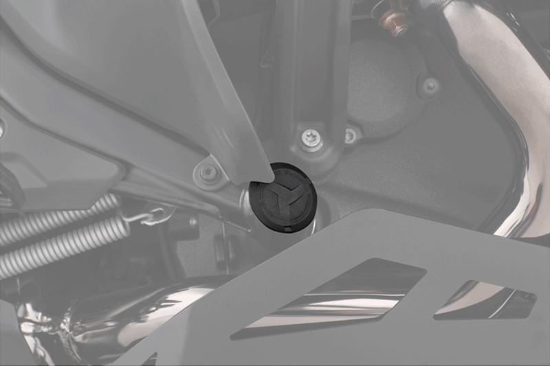 Wunderlich 3-piece Frame Plug Set for the BMW R 1300 RT - Set - black