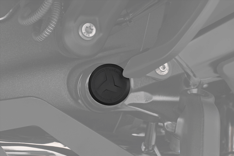 Wunderlich 3-piece Frame Plug Set for the BMW R 1300 RT - Set - black