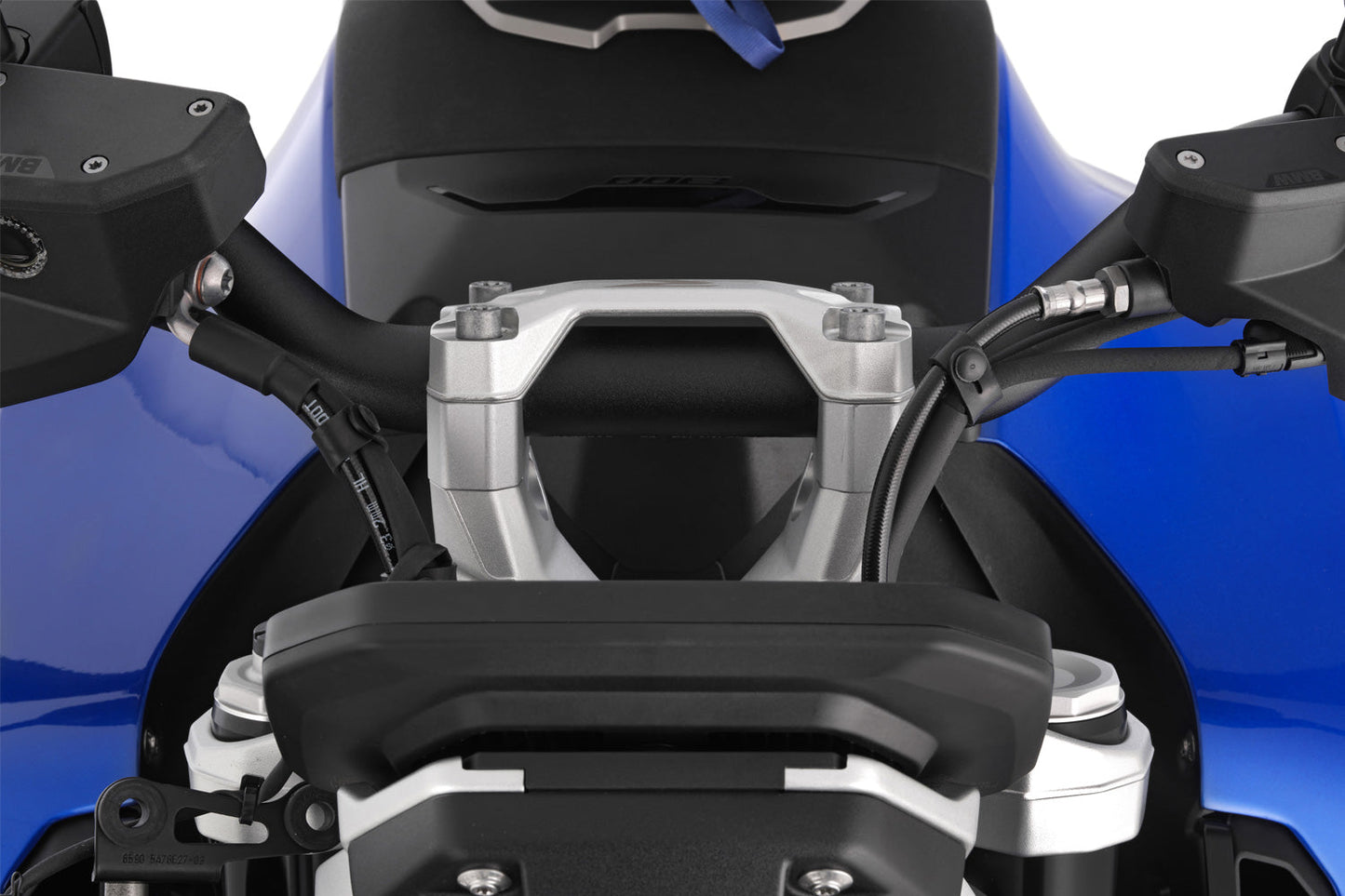ERGO Handlebar Riser R 1300 R for models without BMW sat nav - 25mm - silver
