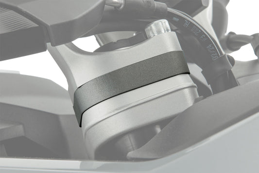 Handlebar Riser ERGO R 1300 RS with original BMW navigation system - 15mm - silver