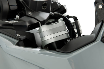 Handlebar Riser ERGO R 1300 RS with original BMW navigation system - 15mm - silver