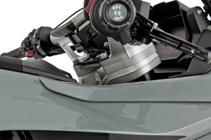 Handlebar Riser ERGO R 1300 RS with original BMW navigation system - 15mm - silver