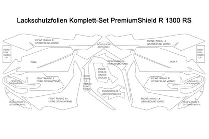 Complete paint protection set PremiumShield R 1300 RS - clear