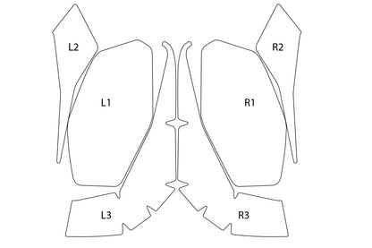 PremiumShield Side Pannier Protection Film Set R 1300 R + RS - clear