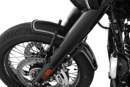Front fender »RockBob« - Blackstorm Metallic -  white striped