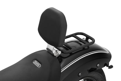 rider backrest - foldable - chromed