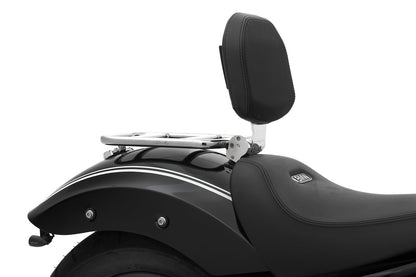 rider backrest - foldable - chromed
