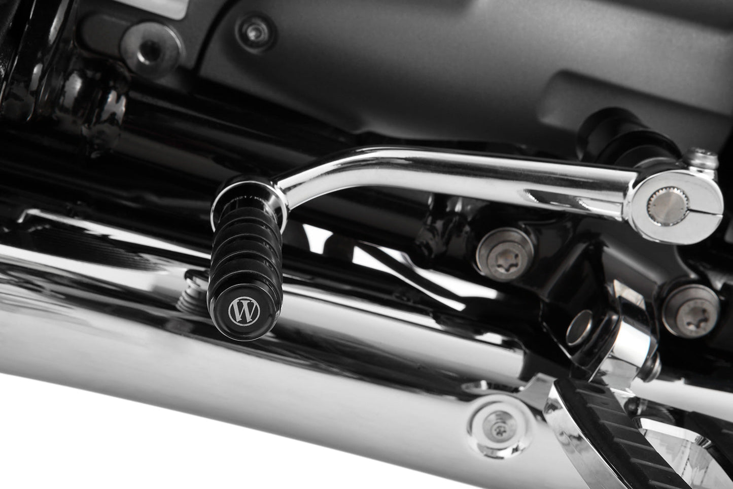 gear-shifter extension for models with footrests - black