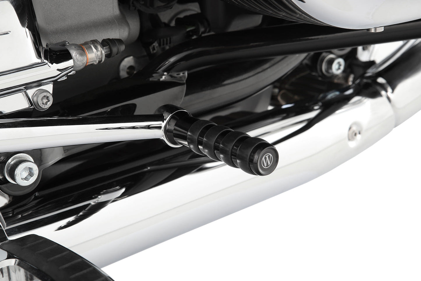 brake lever extension for models with footrests - black