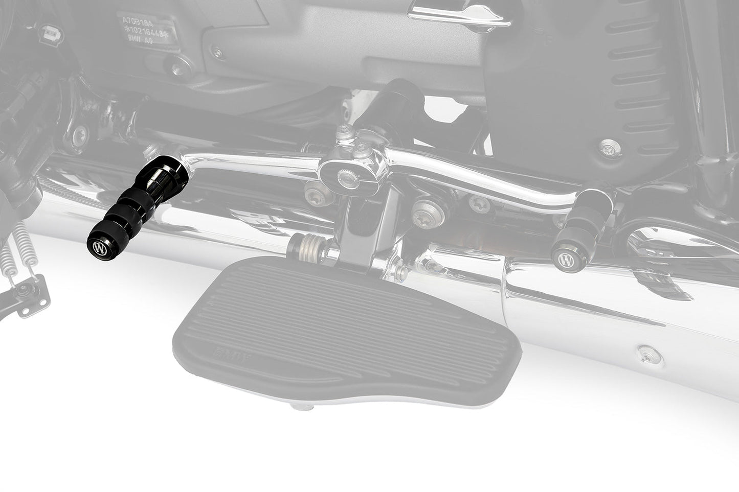 R 18 gear-shifter extension for models with footboard - black - front