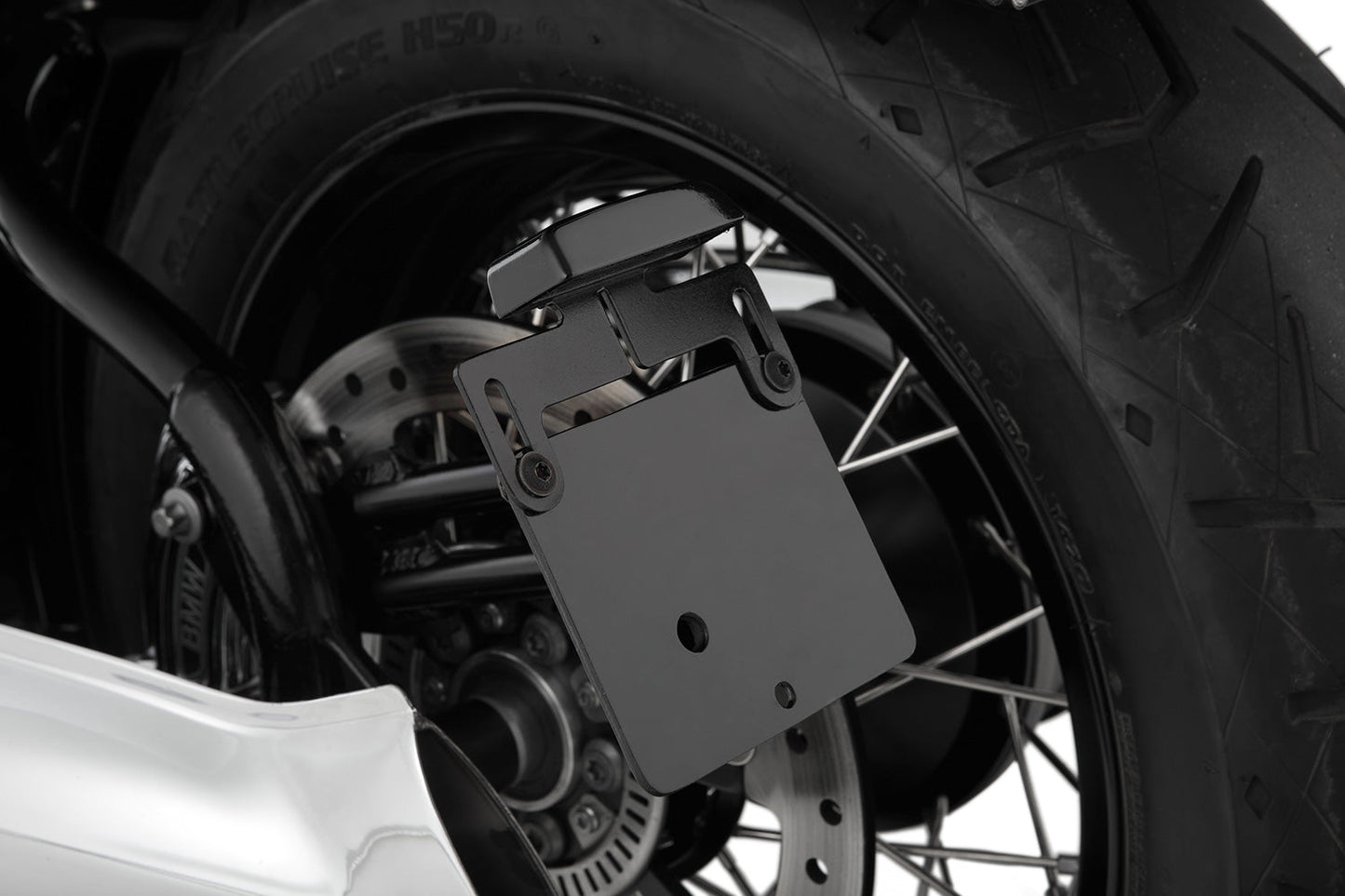 licence plate holder side - black