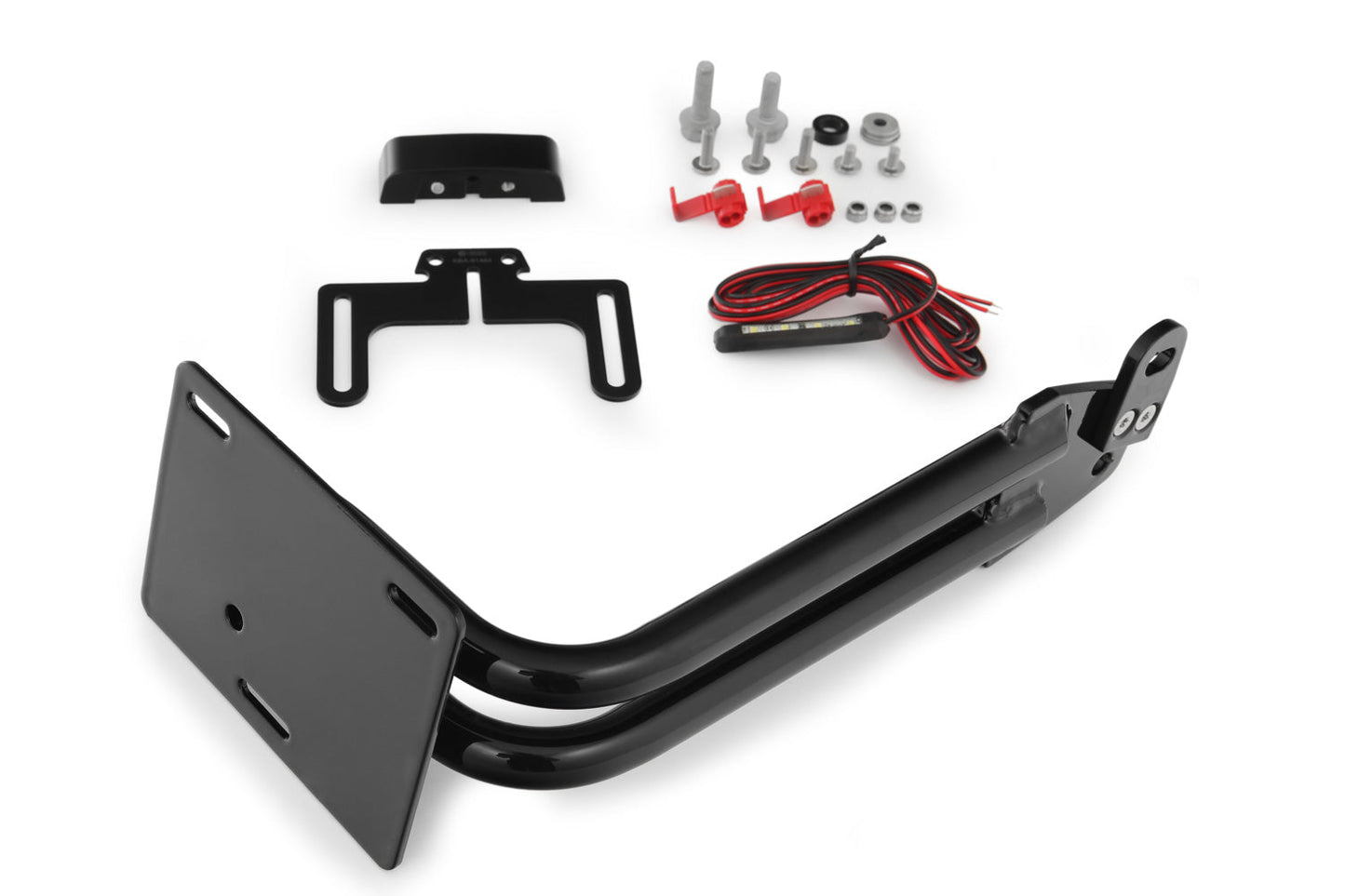 licence plate holder side - black