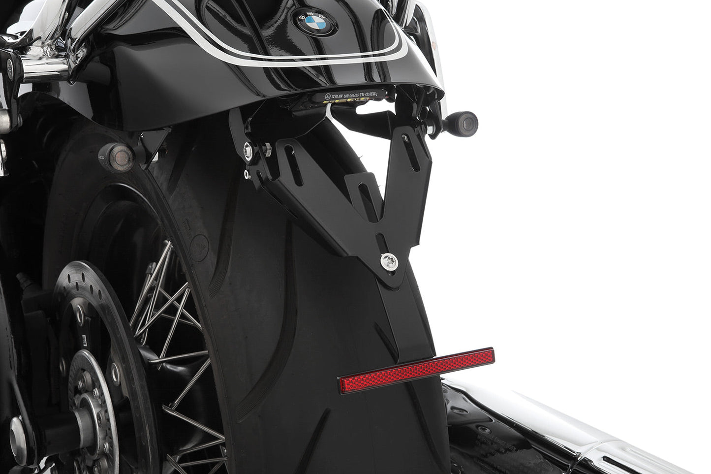 PURE tail conversion with indicator bracket - M8 Indicator screw thread - black