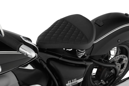 Swinging Saddle RockBob with original tail - black - Genuine leather