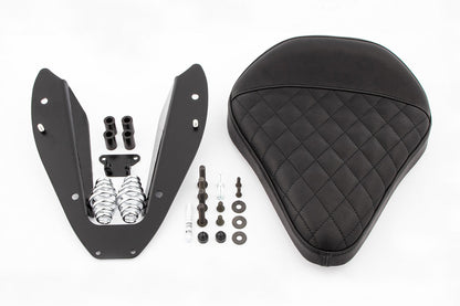 Swinging Saddle RockBob with original tail - black - Genuine leather