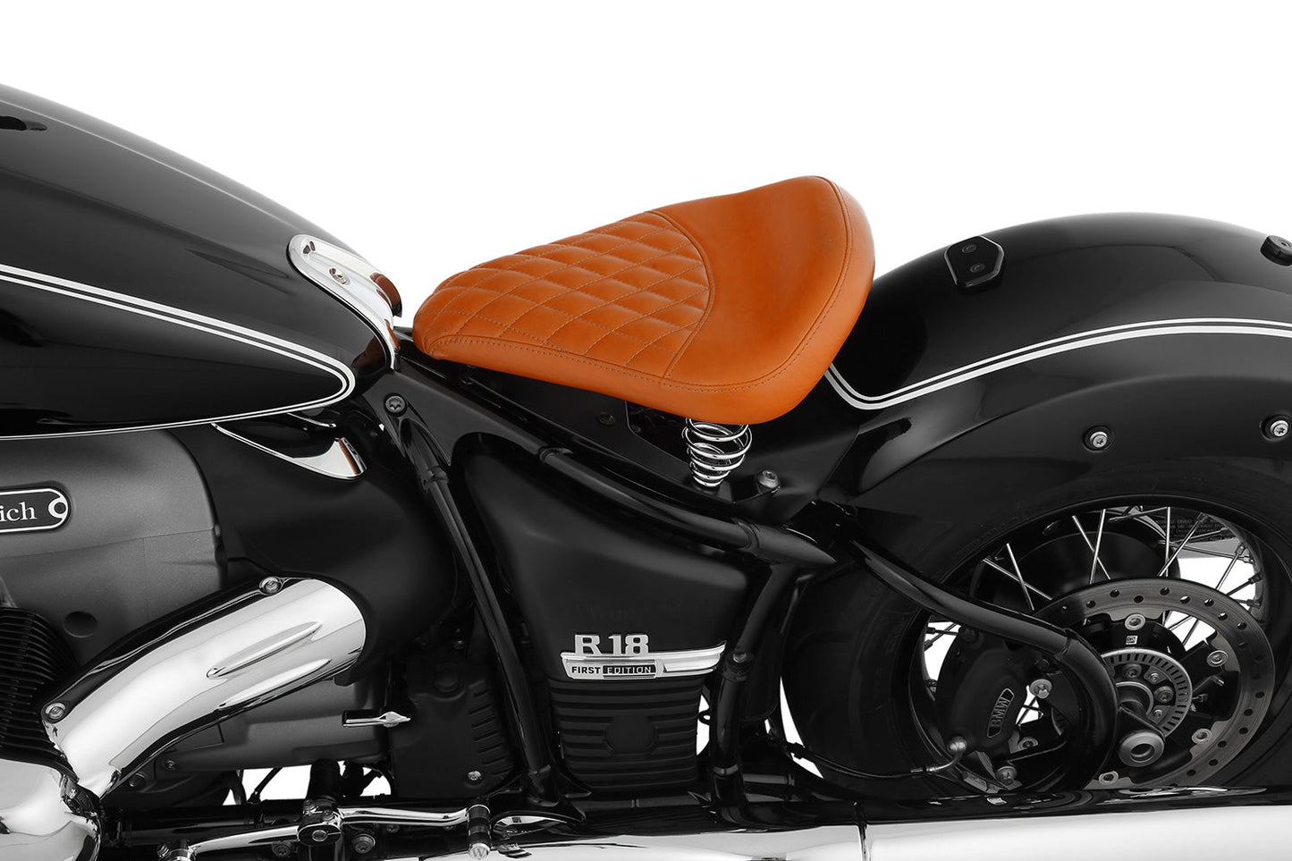 Swinging Saddle RockBob with original tail - brown - Genuine leather