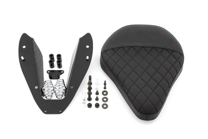 Swinging saddle RockBob for Rear fender RockBob - black - Artificial leather