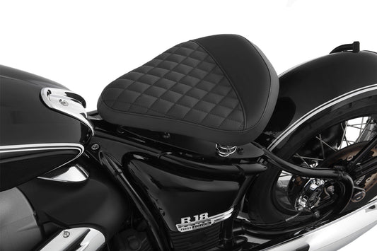 Swing saddle RockBob for Rear fender RockBob - black - Genuine leather