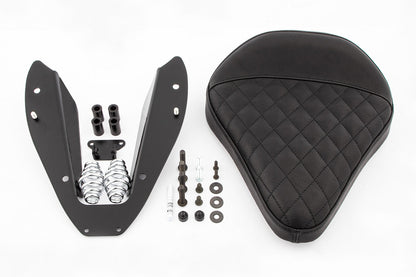 Swing saddle RockBob for Rear fender RockBob - black - Genuine leather