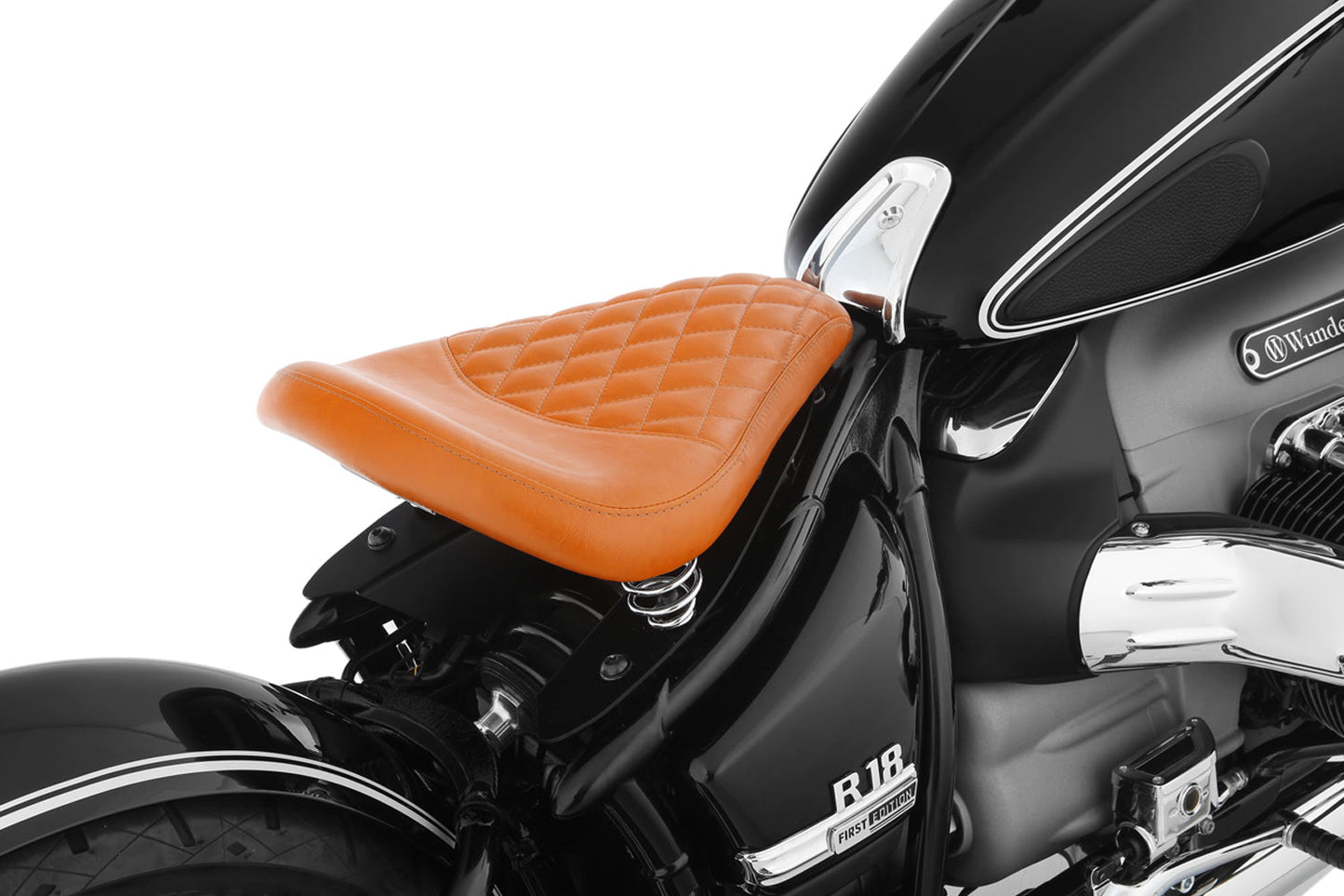 Swing saddle RockBob for Rear fender RockBob - brown - Genuine leather